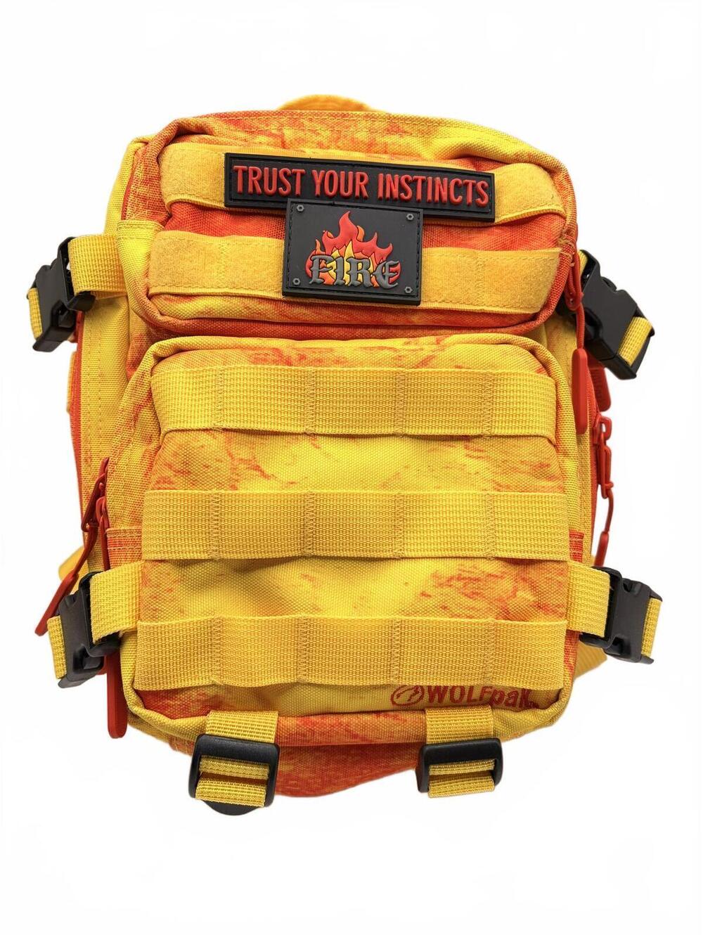 WOLFpak 9L Mini Tactical Backpack Fire Dye Gym Bag Patch Camo Limited Edition